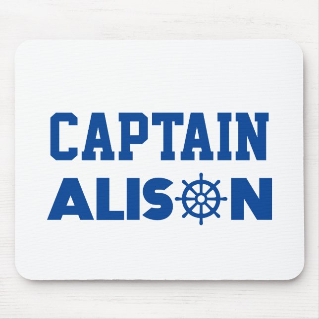 Captain Alison Mouse Mat (Front)
