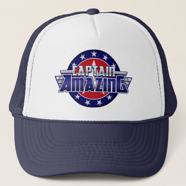Captain Amazing Trucker Hat (Front)