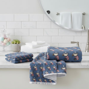 Captain America Bath Towel Set