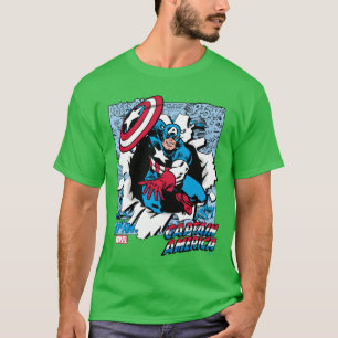 Captain America Comic Panels funny T-Shirt
