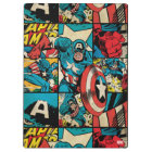 Captain America Retro Comic Book Pattern