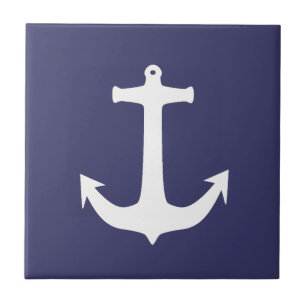 Captain Anchor Sea Ocean Sailing Tile