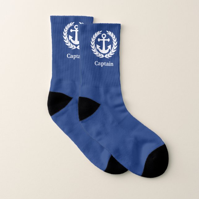 Captain and boats anchor socks (Pair)