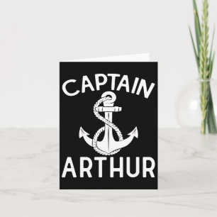 Captain Arthur Boating Anchor Boat Ship Yacht  Card
