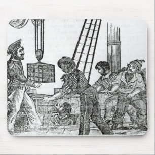 Captain Avery receiving three chests of Treasure Mouse Mat