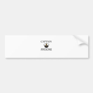 Captain Awesome Bumper Sticker