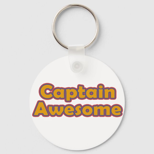 Captain Awesome Key Ring (Front)