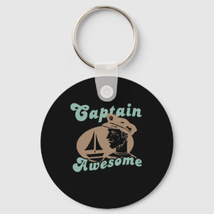 Captain Awesome Key Ring