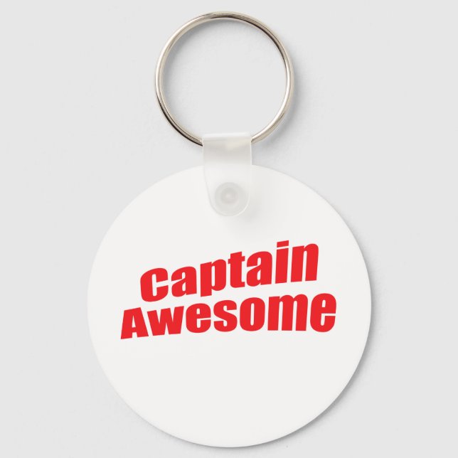 Captain Awesome Key Ring (Front)