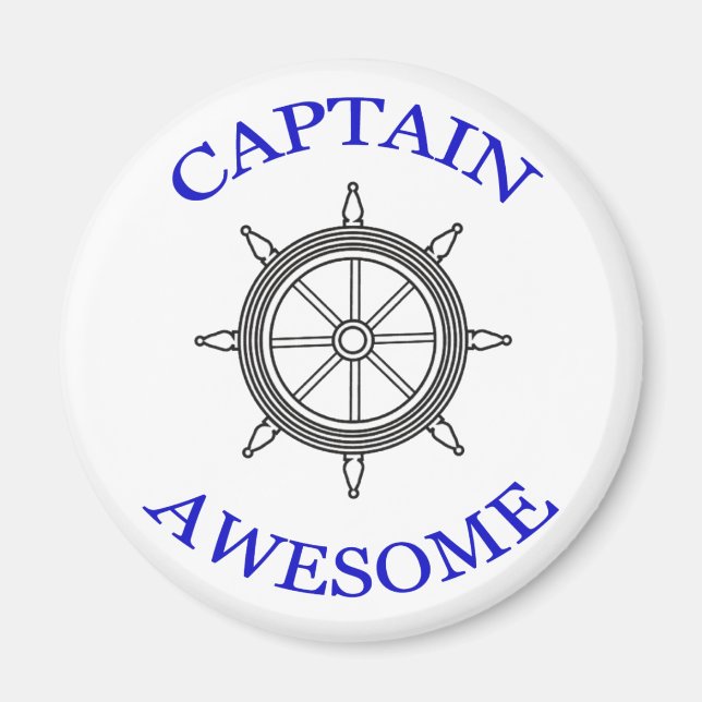 “Captain Awesome” Magnet (Front)