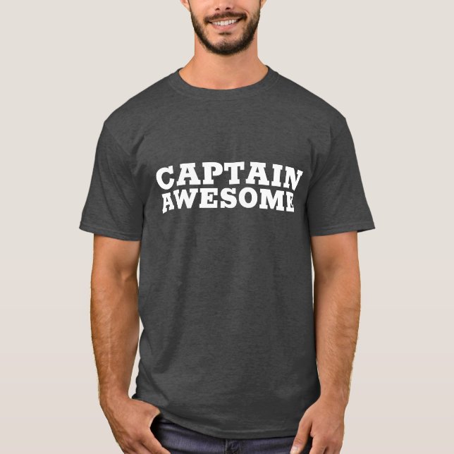 CAPTAIN AWESOME MEN'S T-Shirts Tees (Front)
