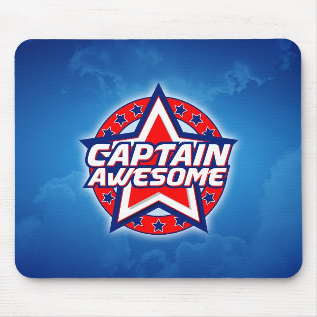 Captain Awesome Mouse Mat (Front)