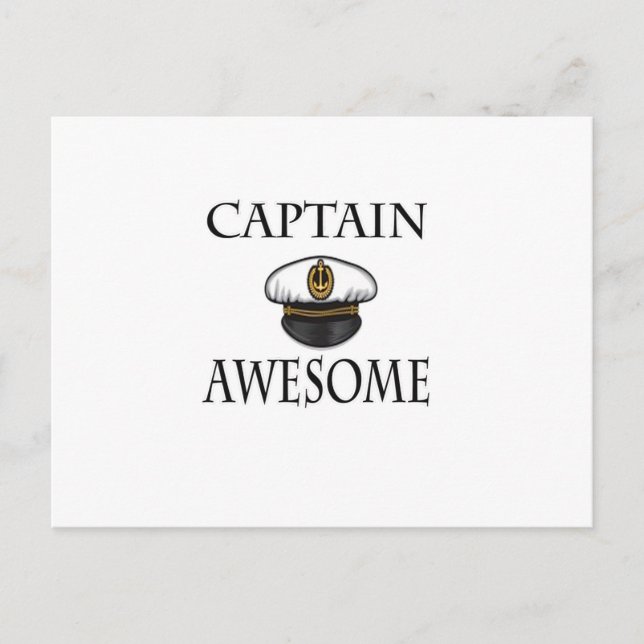Captain Awesome Postcard (Front)