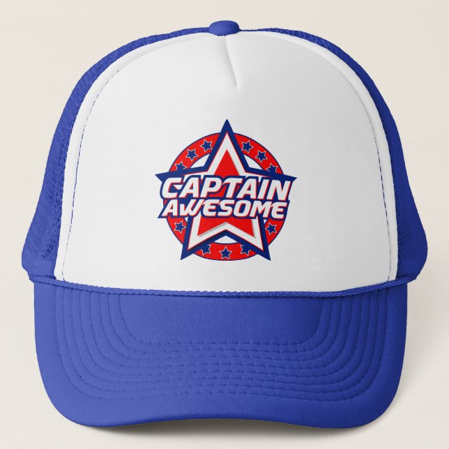 Captain Awesome Trucker Hat (Front)