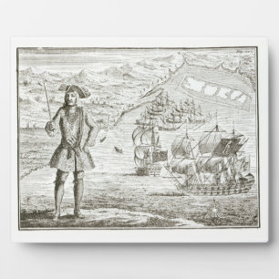 Captain Bartholomew Roberts (1682-1722) with two s Plaque