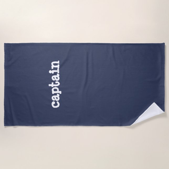 captain beach towel (Front)