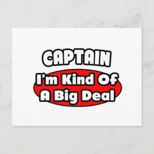 Captain ... Big Deal Postcard