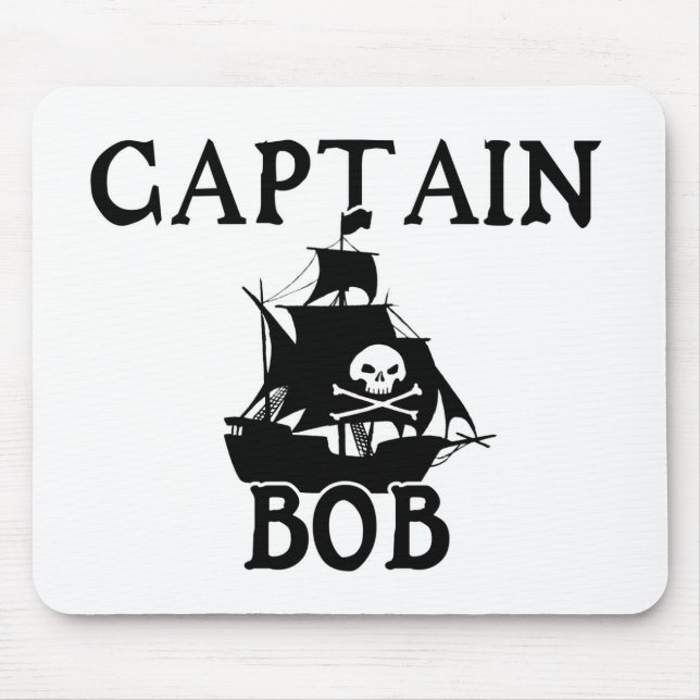 Captain Bob (Pirate Ship) Mouse Mat (Front)
