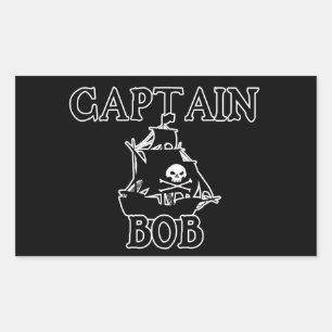 Captain Bob (Pirate Ship) Rectangular Sticker