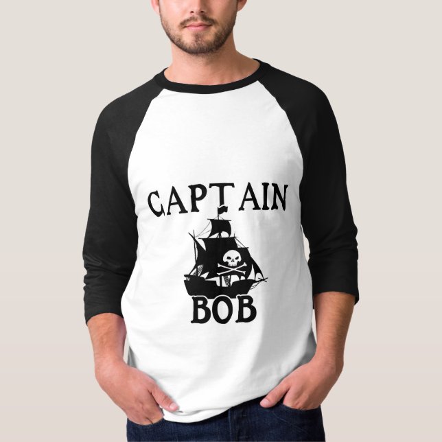 Captain Bob (Pirate Ship) T-Shirt (Front)
