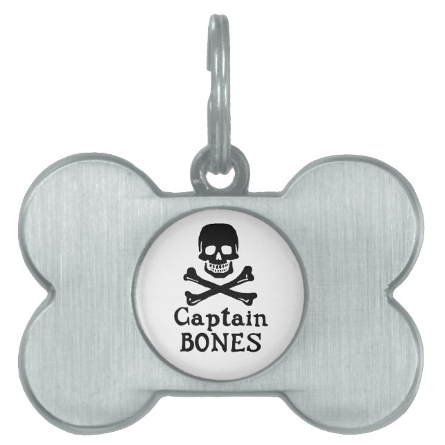 Captain Bones Pet Tag (Front)