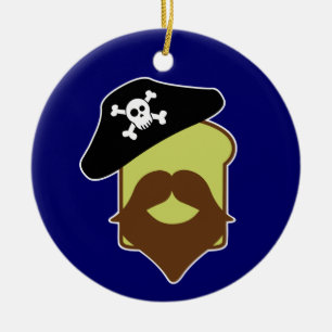 Captain Breadbeard Ceramic Tree Decoration