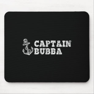 Captain Bubba Sailing Boating Vintage Boat Anchor  Mouse Mat