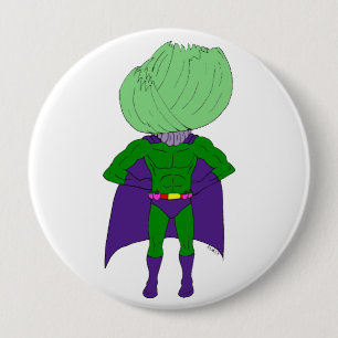 Captain Cabbage 10 Cm Round Badge