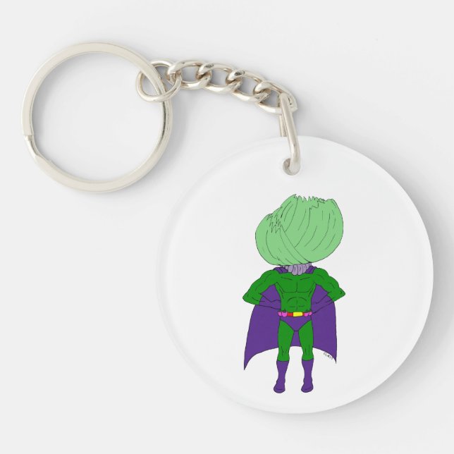 Captain Cabbage Key Ring (Front)