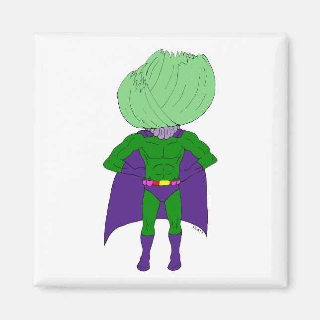 Captain Cabbage  Magnet (Front)