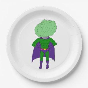 Captain Cabbage Paper Plate