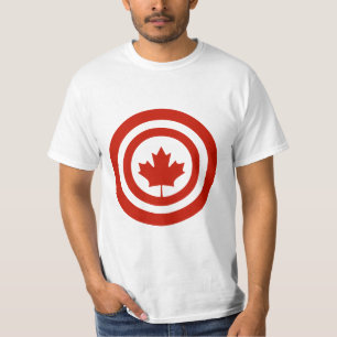 Captain Canada Superhero Shield Parody T-Shirt