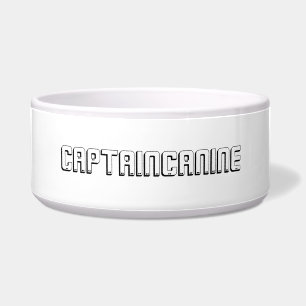 CAPTAIN CANINE DOG BOWL