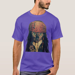 Captain Cat Sparrow Funny Cat Gift  T-Shirt