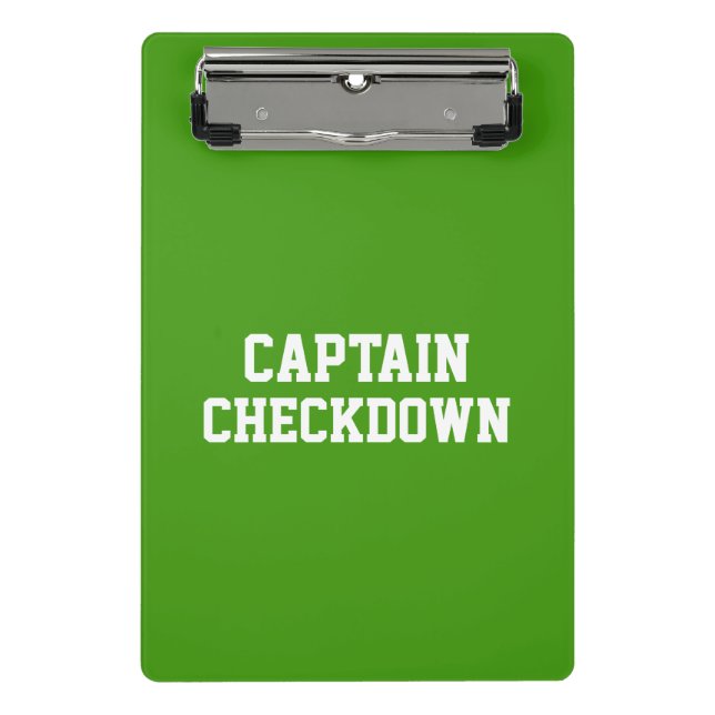 Captain Checkdown Mini Clipboard (Front)