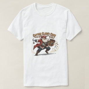 Captain Claus's Crew Christmas Pirate T-Shirt