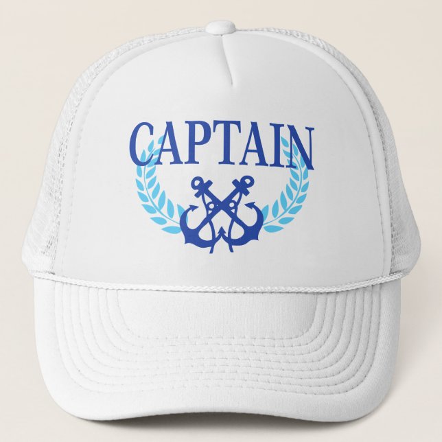 Captain Coffee Mug Trucker Hat (Front)