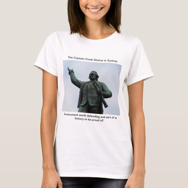 Captain Cook Statue in Sydney T-Shirt (Front)