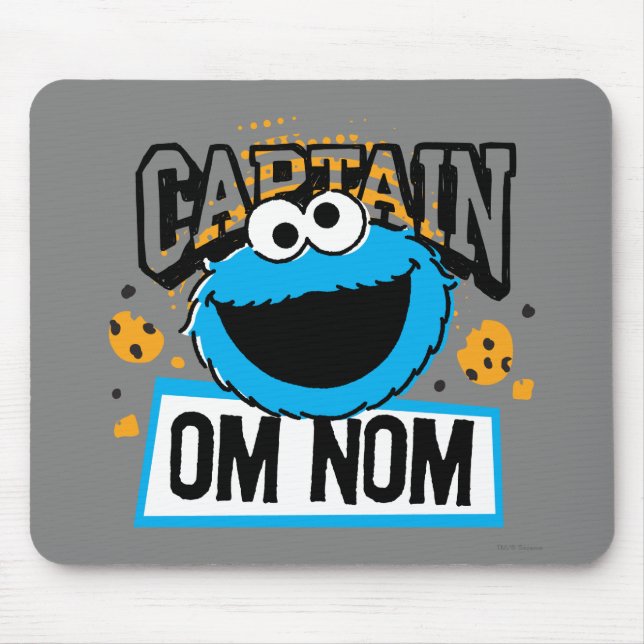 Captain Cookie Monster Mouse Mat (Front)
