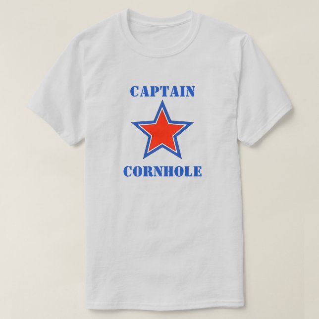 Captain Cornhole T-Shirt (Design Front)