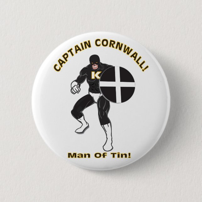Captain Cornwall 6 Cm Round Badge (Front)