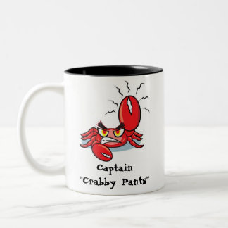 Captain Crabby Pants Two-Tone Coffee Mug