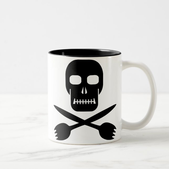 Captain Cruel's Skull & Cross-sporks Mug (Right)