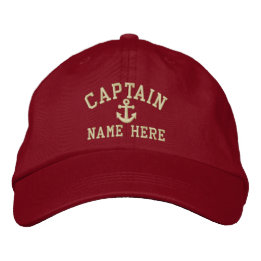 Captain - customisable embroidered hat