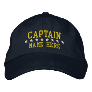 Captain - customisable embroidered hat