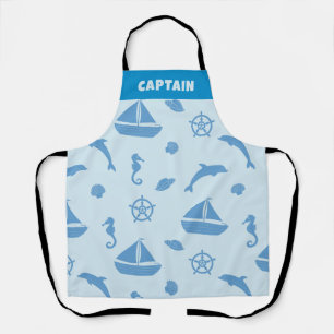 "CAPTAIN" Customised Nautical Apron 