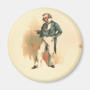 Captain Cuttle from Dombey and Son Magnet
