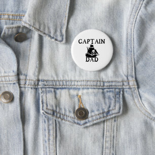 Captain Dad Button