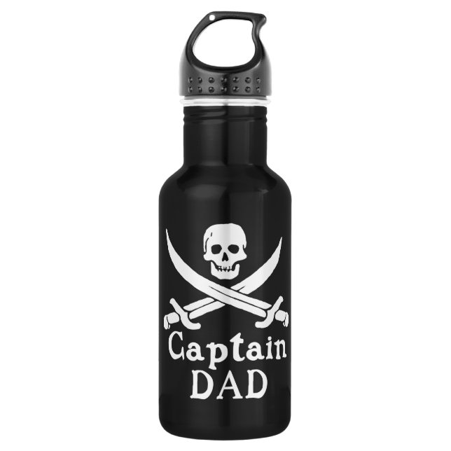 Captain Dad -  Classic 532 Ml Water Bottle (Front)