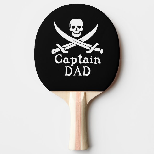 Captain Dad - Classic Ping Pong Paddle (Front)
